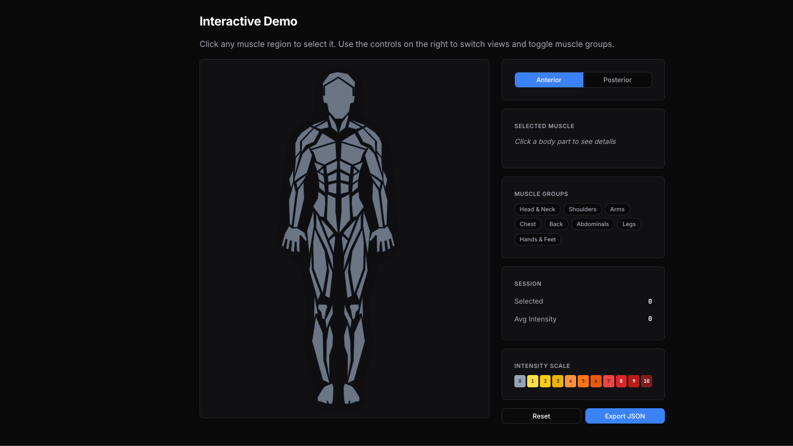 Body Muscles Demo Screenshot