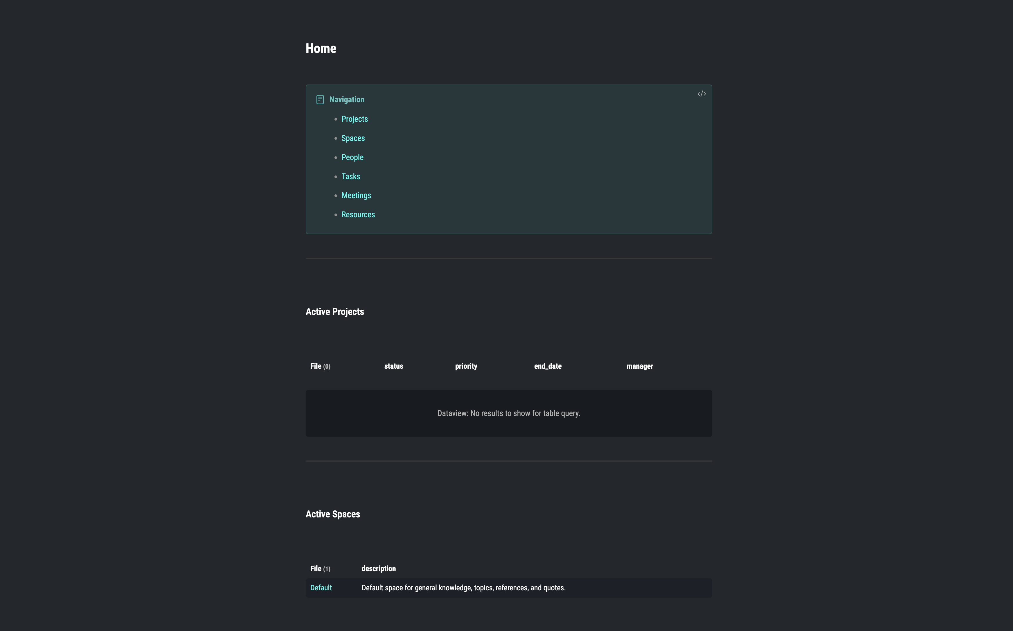 Platinum Workspace Screenshot